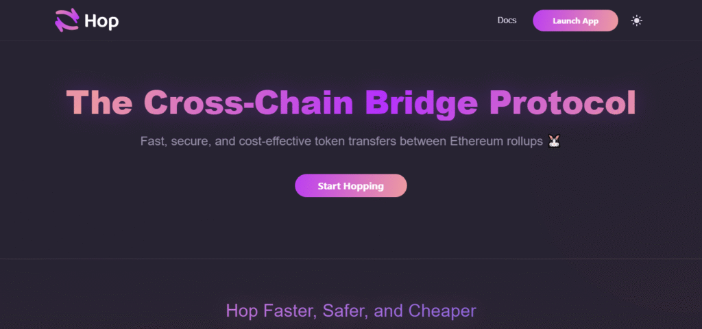 10 Top Bridging Aggregator With The Best UI 4 Hop Protocol