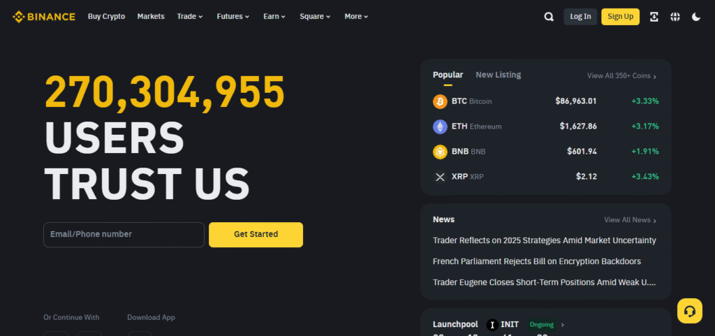 10 Best Crypto Apps for Beginners In 2025 | Easy & Secure Platforms 3 Binance