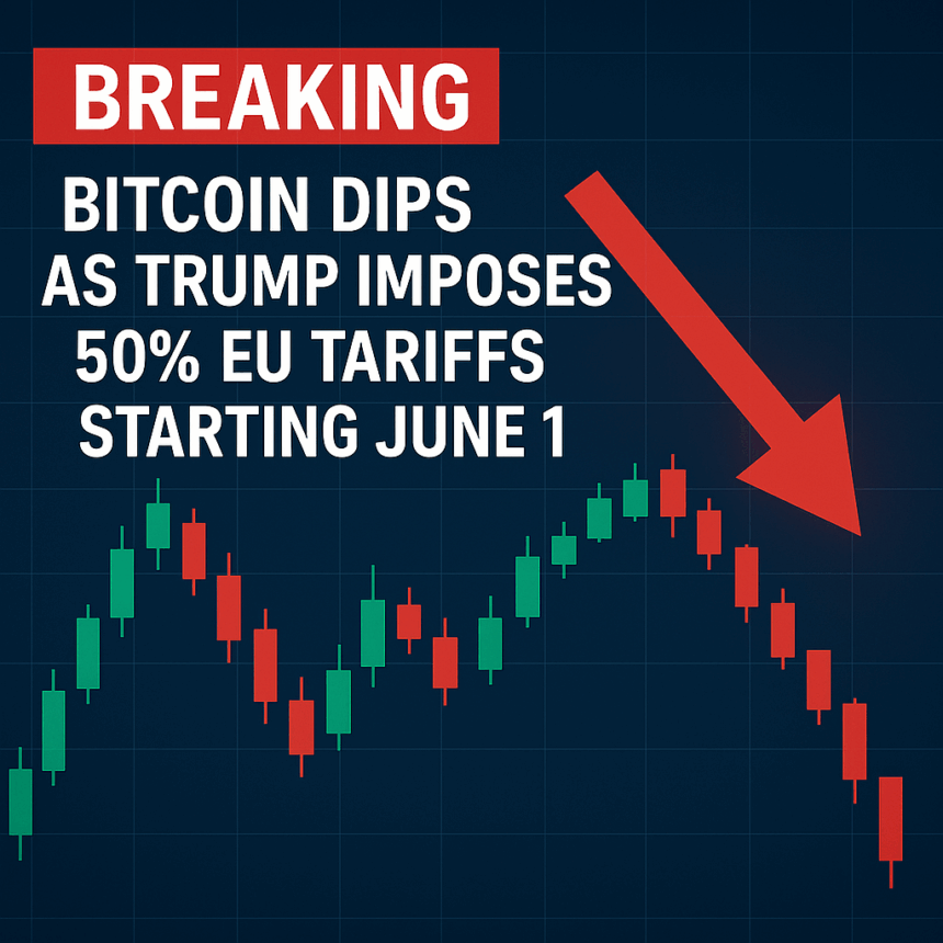 Breaking: Bitcoin Dips as Trump Imposes 50% EU Tariffs Starting June 1