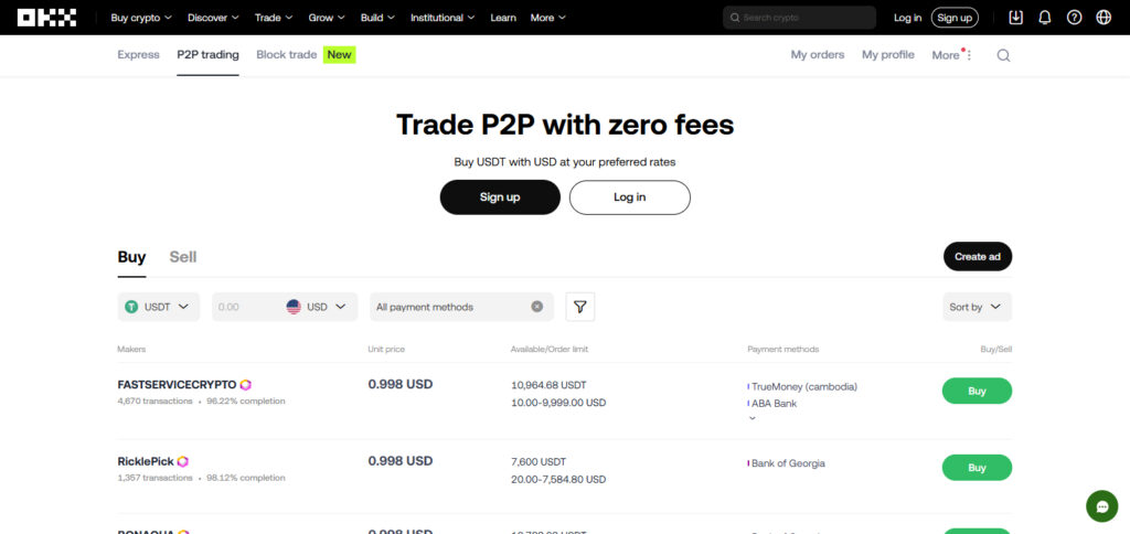 10 Best Peer-to-Peer Crypto Payment Systems for Easy Transactions 3 OKX P2P