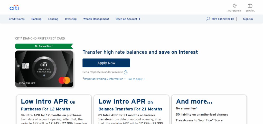 Citi Diamond Preferred Card