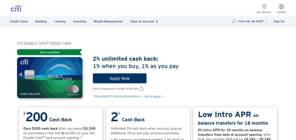 Citi Double Cash Card