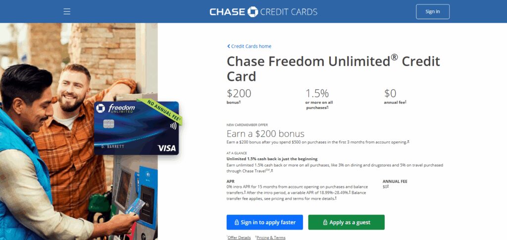 Chase Freedom Unlimited