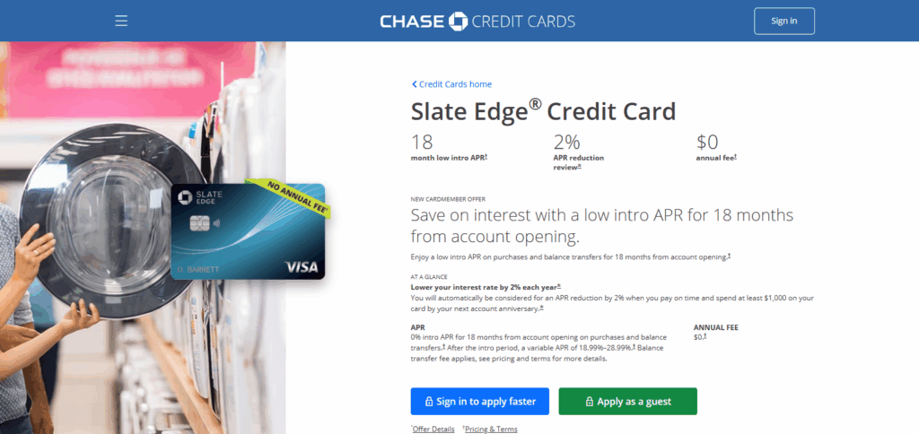 10 Best Balance Transfer Cards In 2025 10 Chase Slate Edge℠