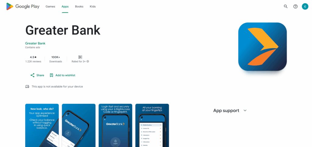 Greater Bank App Kiddy Saver Money Market Account