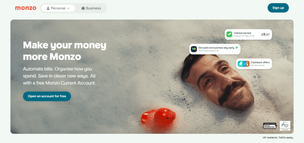 10 Best Bank Apps With Bill-splitting Features 8 Monzo