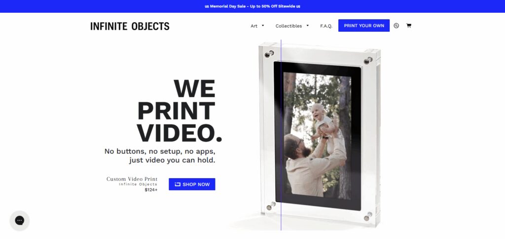 Infinite Objects NFT Frame