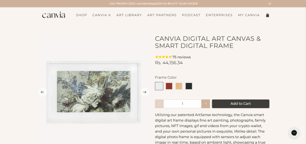 10 Best Nft Display Frames For Collectors 7 Canvia Smart Digital Canvas