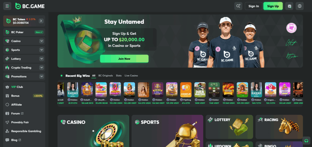 10 Best Roobet Casino Alternatives with Minimal KYC in 2025 3 BC.Game