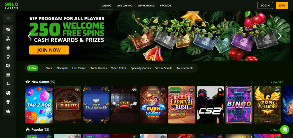 10 Best Roobet Casino Alternatives with Minimal KYC in 2025 6 Wild Casino