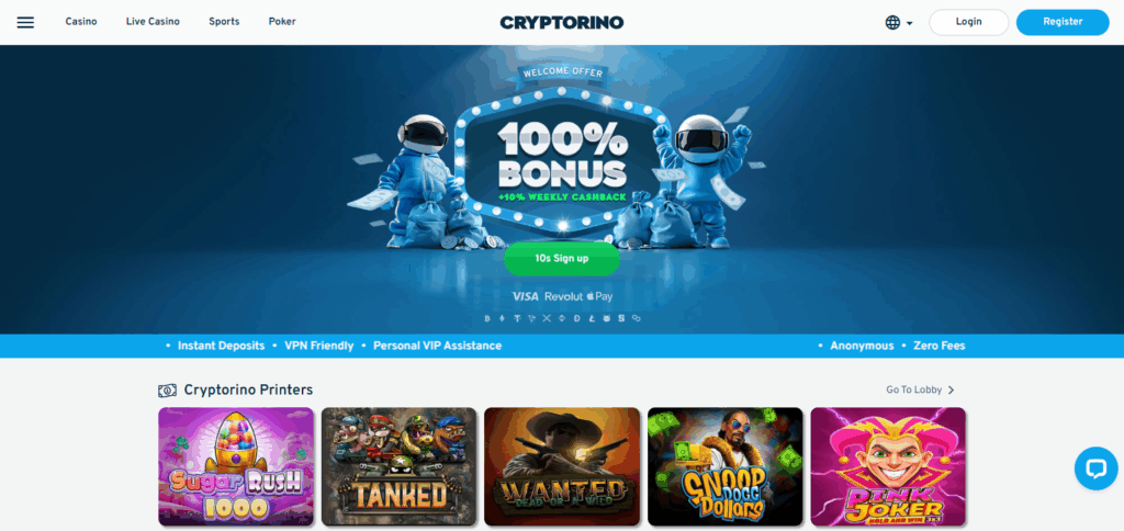 10 Best Roobet Casino Alternatives with Minimal KYC in 2025 9 Cryptorino