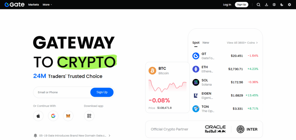 10 Best Crypto Exchanges with Liquidity Pools for Easy Yield Farming in 2025 6 Gate.io