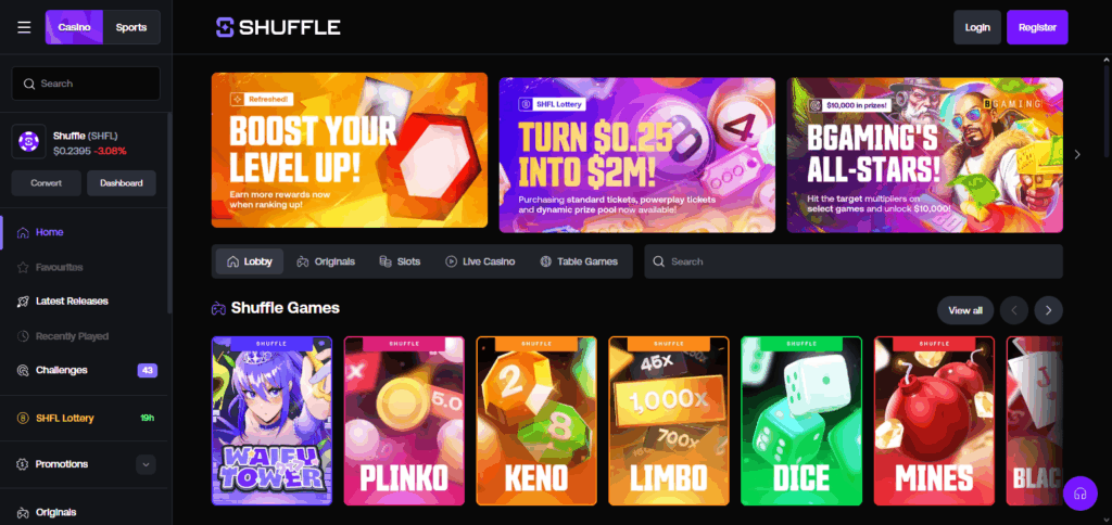 10 Top XRP Casinos in Europe for 2025 5 Shuffle Casino