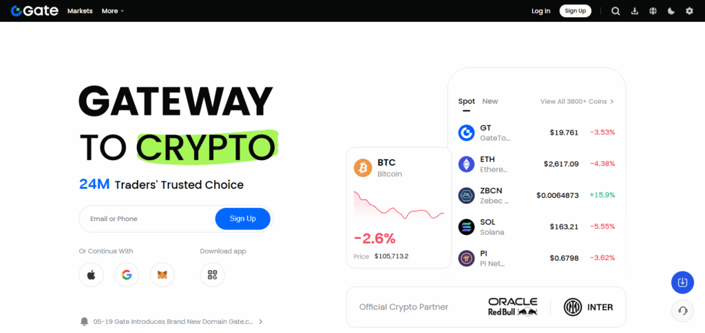 10 Best Crypto Exchanges in Malawi for Secure & Easy Trading 2025 9 Gate.io