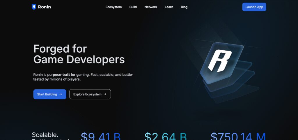 Ronin Network High Throughput Blockchains For NFT Gaming
