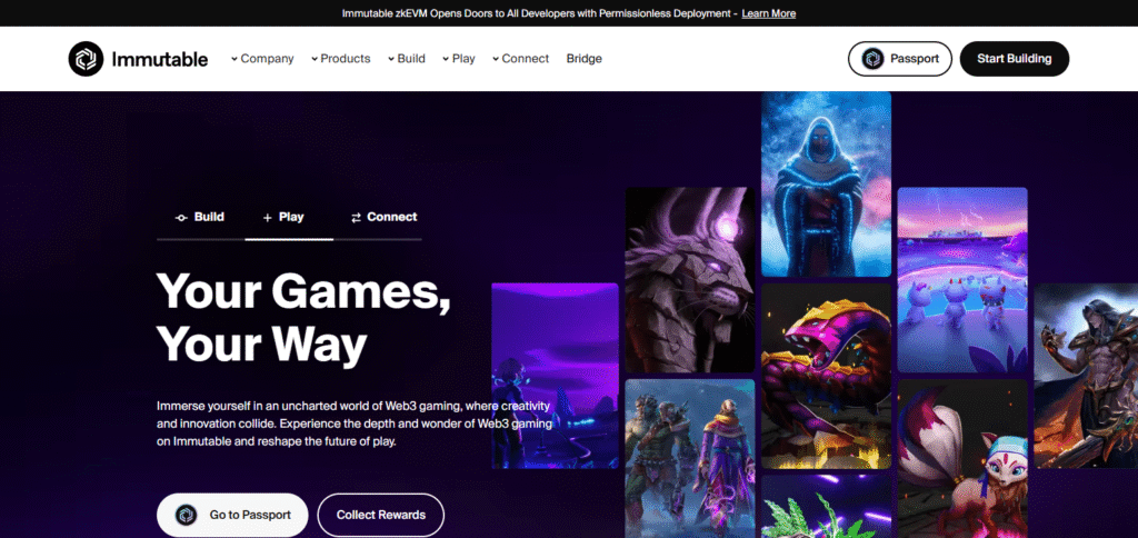 Immutable X High Throughput Blockchains For NFT Gaming