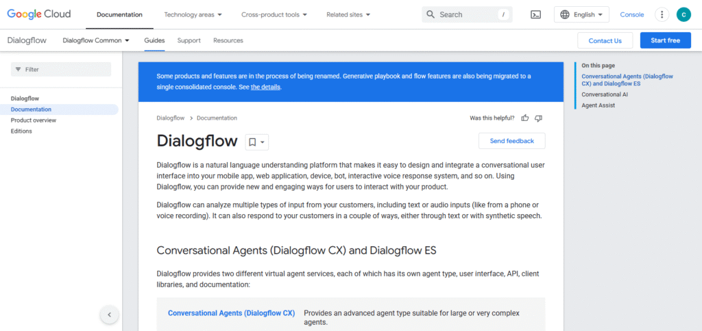 Google Dialogflow