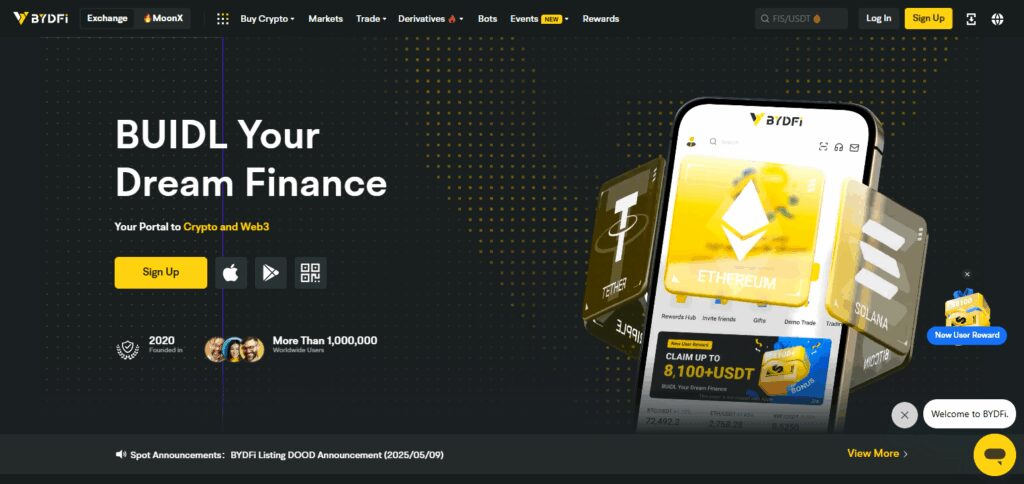 BYDFi Zoomex Crypto Exchanges Alternatives 