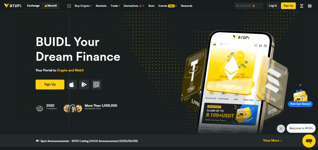 10 Best Zoomex Crypto Exchanges Alternatives 4 BYDFi Zoomex Crypto Exchanges Alternatives