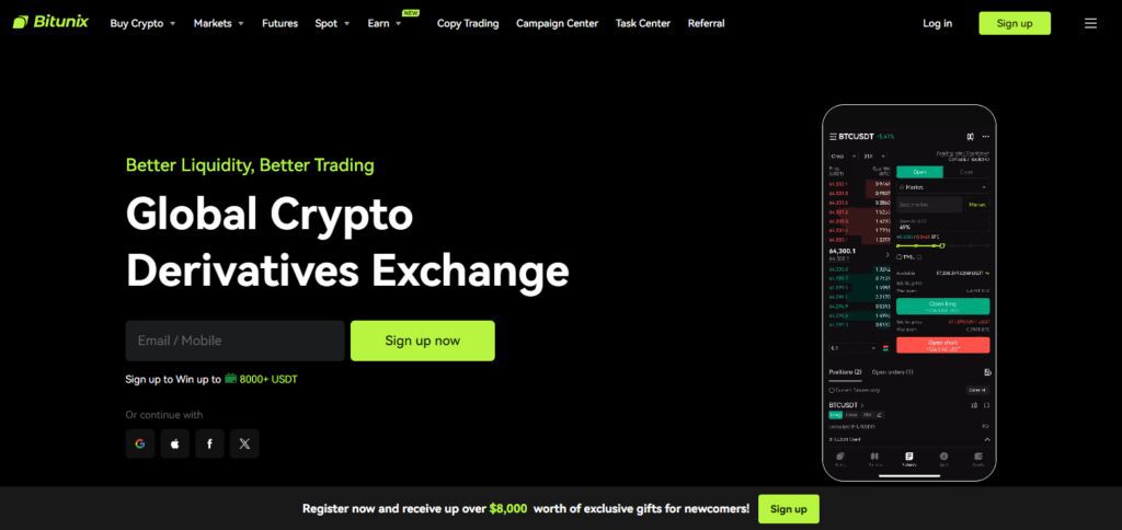 Bitunix Zoomex Crypto Exchanges Alternatives 