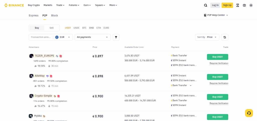 7 Best P2P Crypto Trading Platforms In Vietnam for 2025 2 Binance P2P
