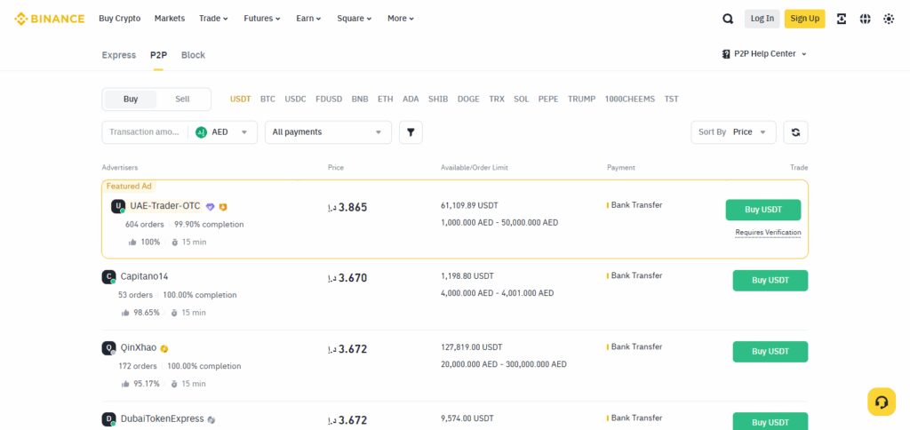 Binance P2P
