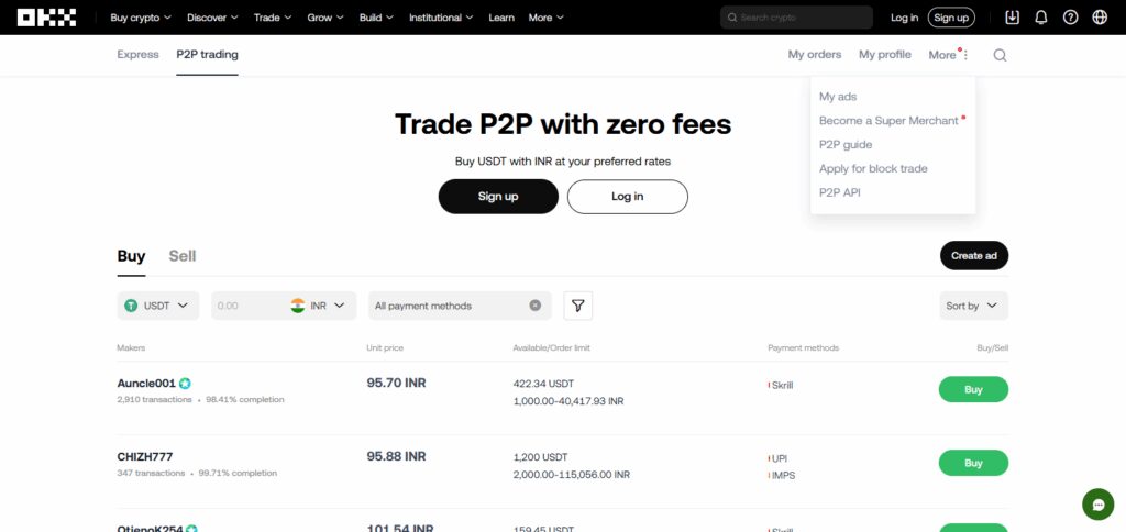 OKX P2P