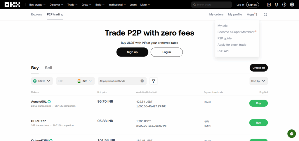 Best P2P Platforms to Buy and Sell Bitcoin Securely in 2025 4 OKX P2P