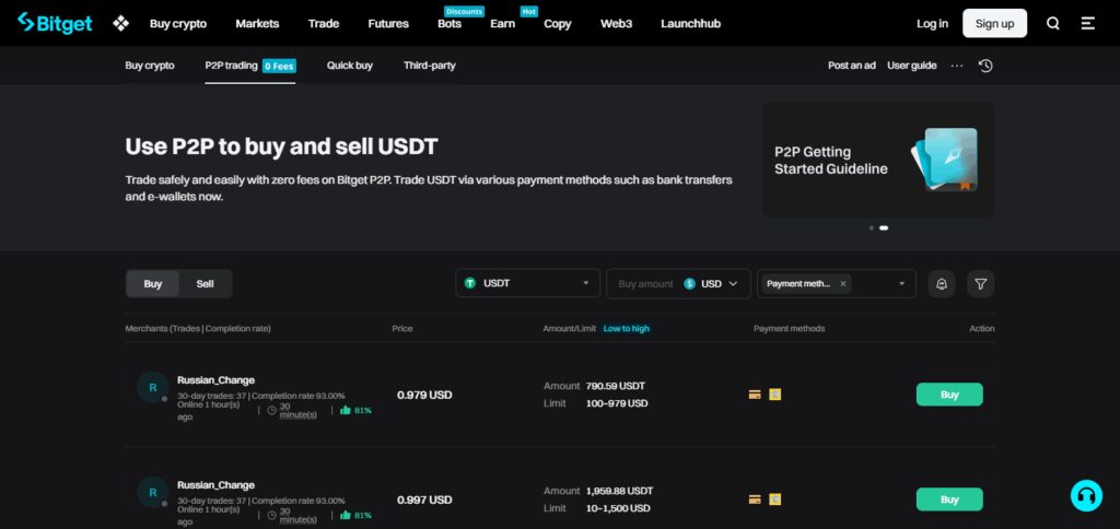 Bitget P2P