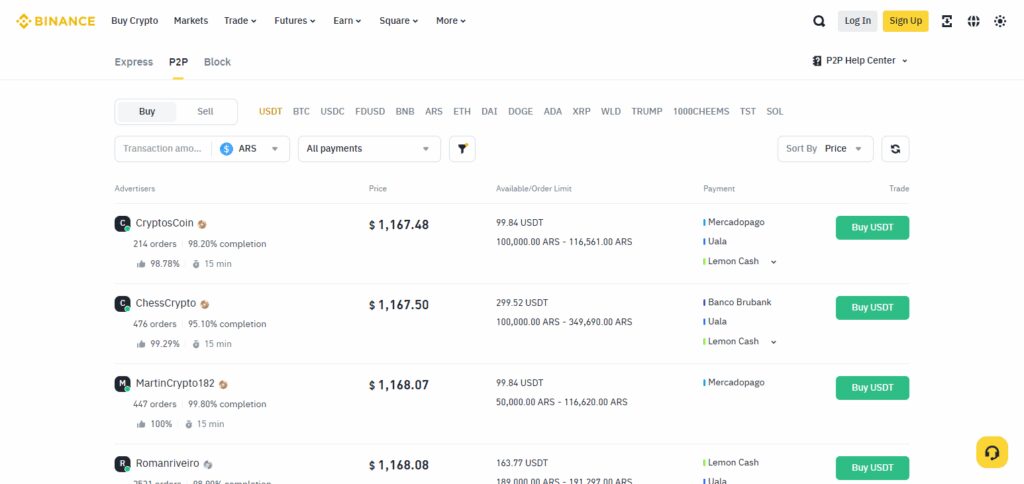 Binance P2P