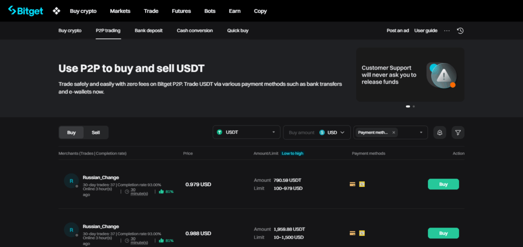 Top Peer-to-Peer Platforms for Buying and Selling Ethereum 9 Bitget P2P Ethereum Exchanges