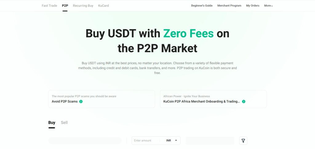 KuCoin P2P Ethereum Exchanges