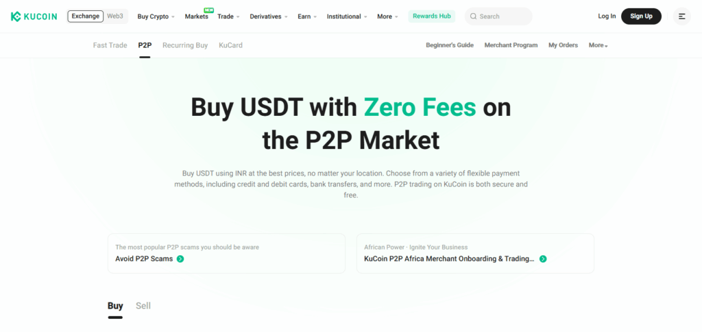 Best P2P Platforms Supporting Decentralized Crypto Trading 4 KuCoin P2P