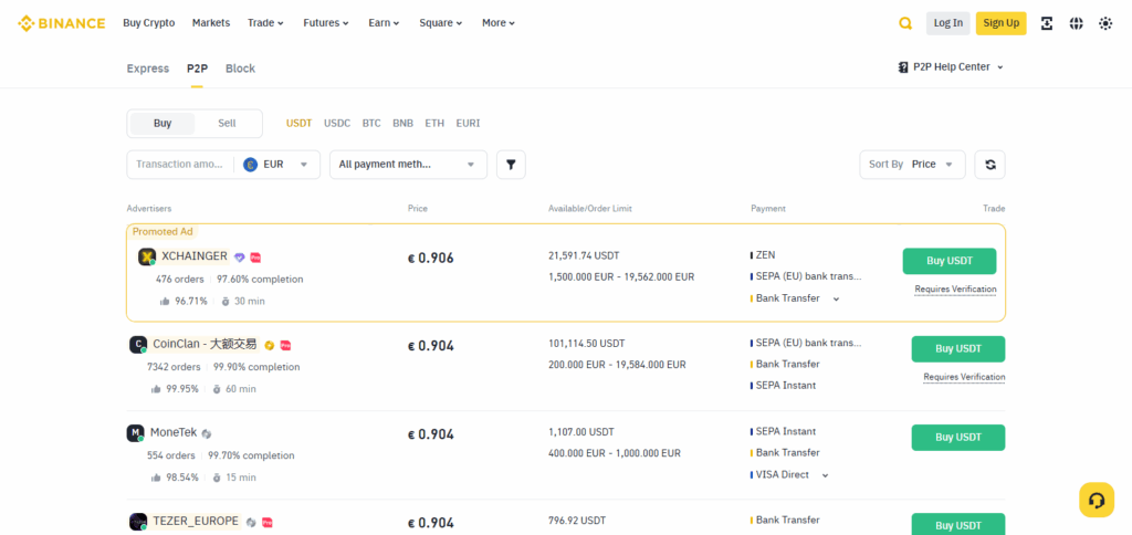 Best P2P Platforms Supporting Decentralized Crypto Trading 2 Binance P2P