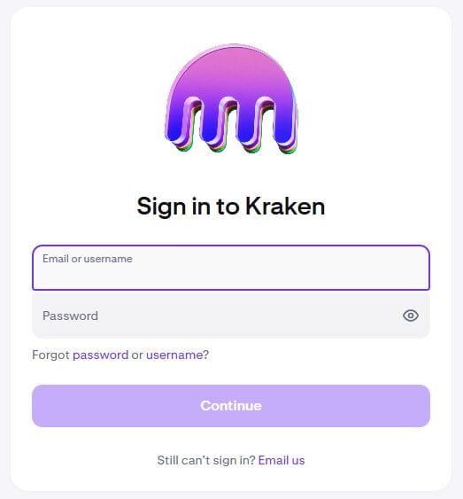 Step 1: Create a Kraken Account