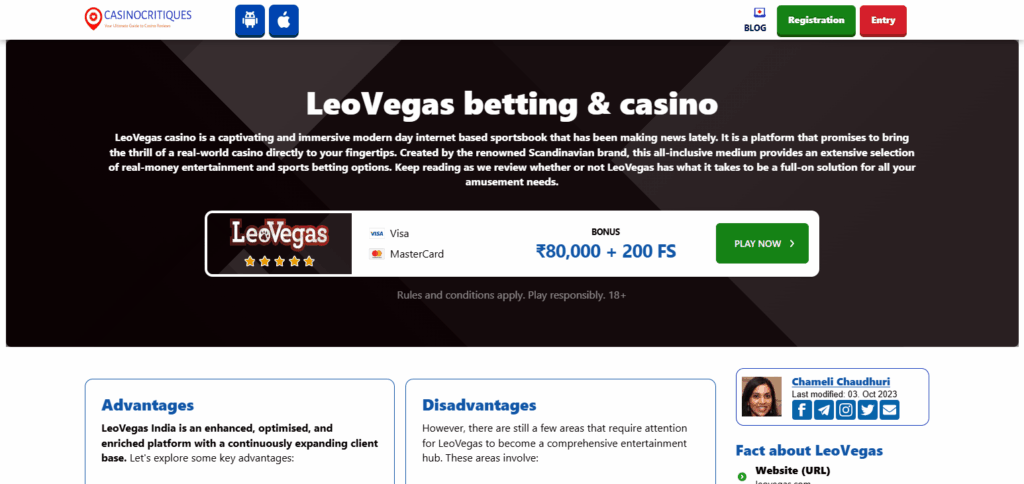 10 Best MuchBetter Casinos In 2025 8 LeoVegas Casino