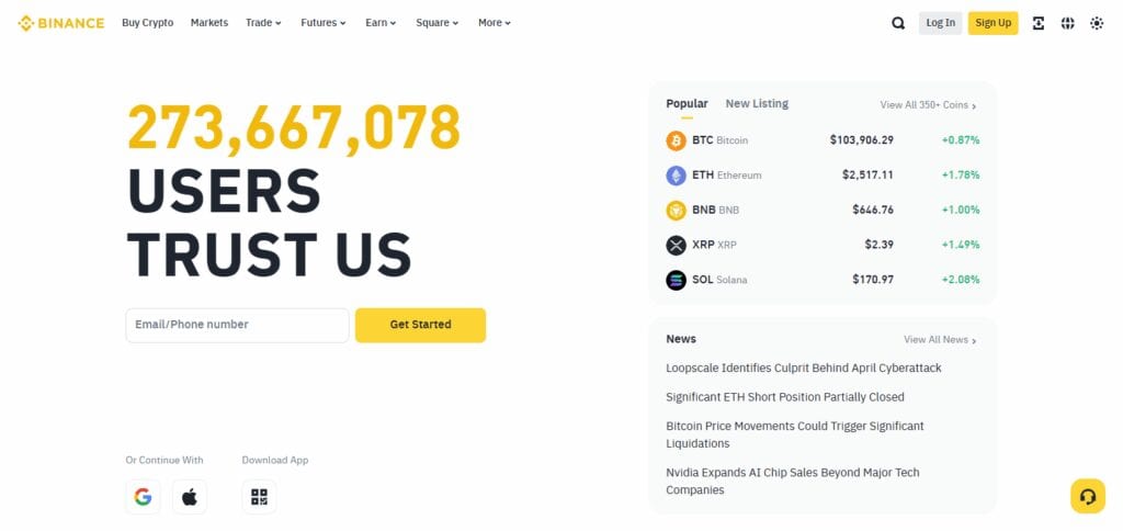 Binance – Best Overall Crypto Exchange In Kosovo