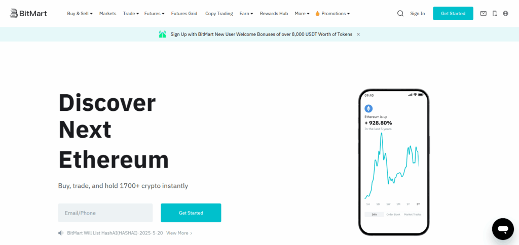 10 Best Crypto Exchanges in Cameroon 3 BitMart