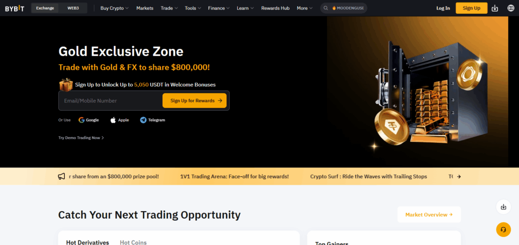 10 Best Crypto Exchanges in Cameroon 2 Bybit