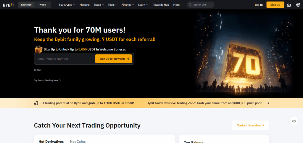 10 Best Crypto Exchanges in Tunisia 3 Bybit