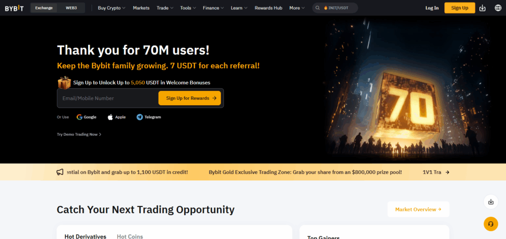 9 Best Crypto Exchanges in Angola 2 Bybit