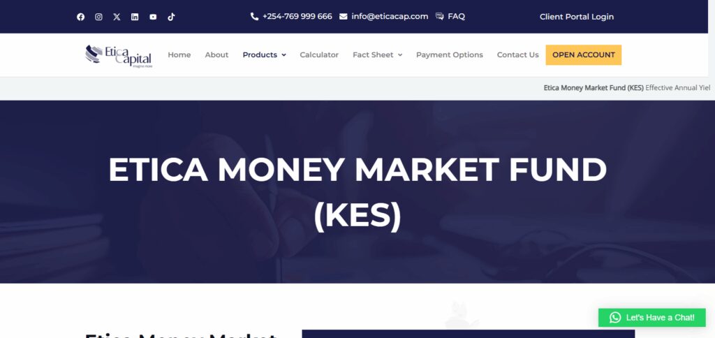 Etica Money Market Fund
