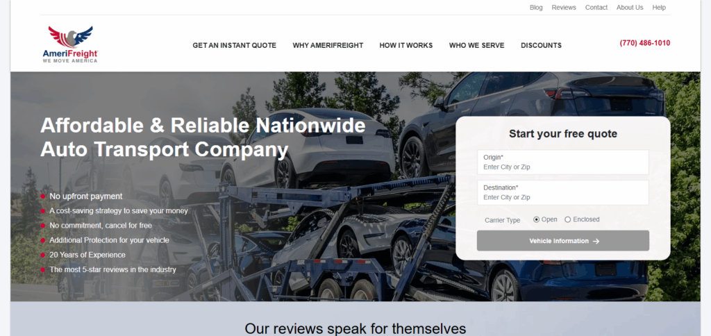 9 Best Car Shipping Company: Read Our Full Review 7 AmeriFreight