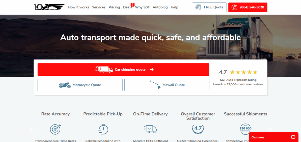 9 Best Car Shipping Company: Read Our Full Review 8 SGT Auto Transport