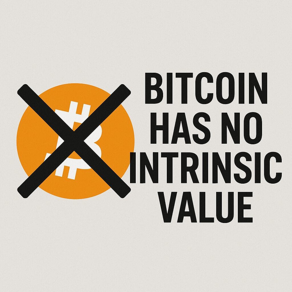Bitcoin Have No Intrinsic Value
