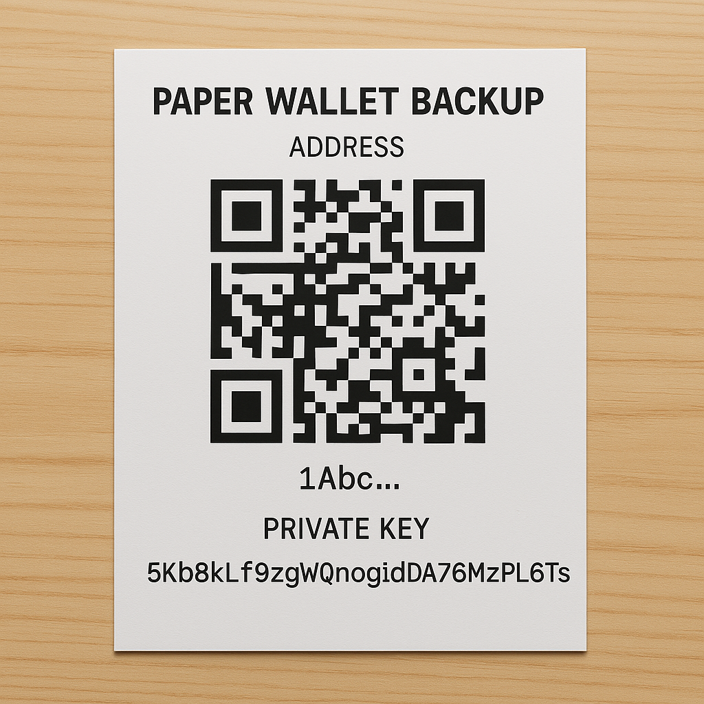 10 Secure Ways To Back Up Wallets 3 Paper Wallet Backup