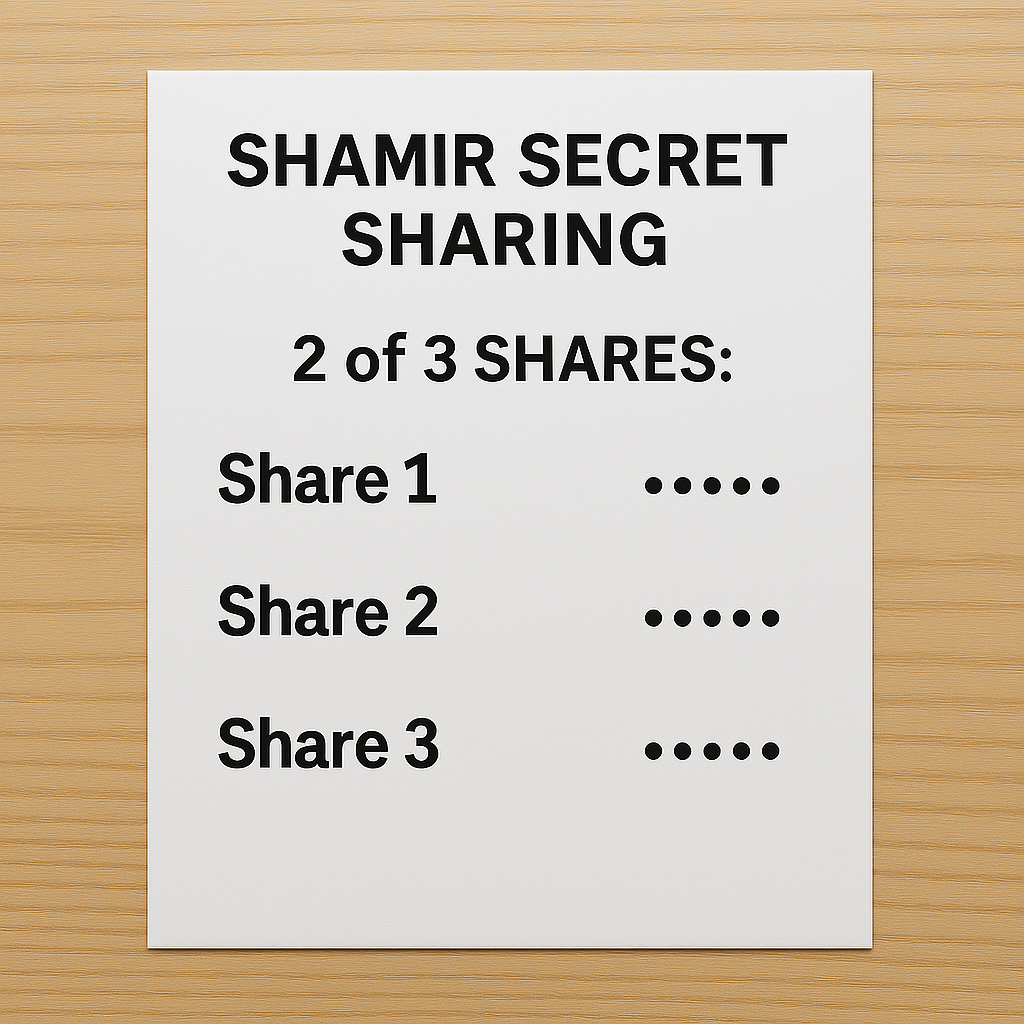 10 Secure Ways To Back Up Wallets 8 Shamir Secret Sharing