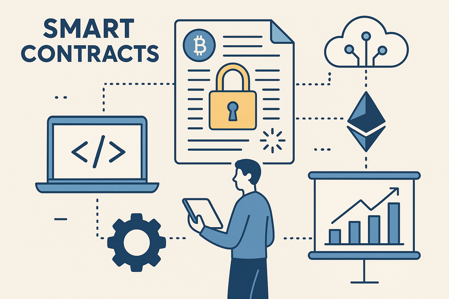 10 Best Side Hustles in Crypto to Earn Extra Income 6 Development of Smart Contracts