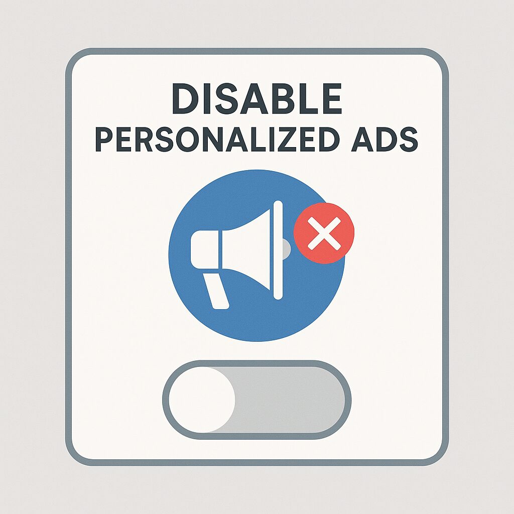 Disable Personalized Ads