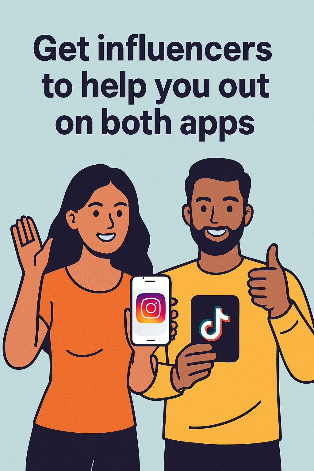 Get Influencers to Help You Out on Both Apps